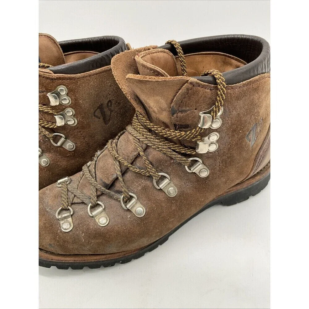 VTG Vasque 29396 K73 6230 Mountaineering Hiking Boots Brown Leather Sz 7N